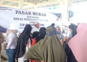 Disperindagkop-UKM Boltim Gelar Pasar Murah di Kecamatan Modayag Barat dan Tutuyan