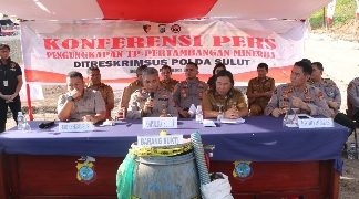 Subdit Tipidter Polda Sulut Ungkap Tindak Pidana Pertambangan Minerba Ilegal di Minahasa Tenggara