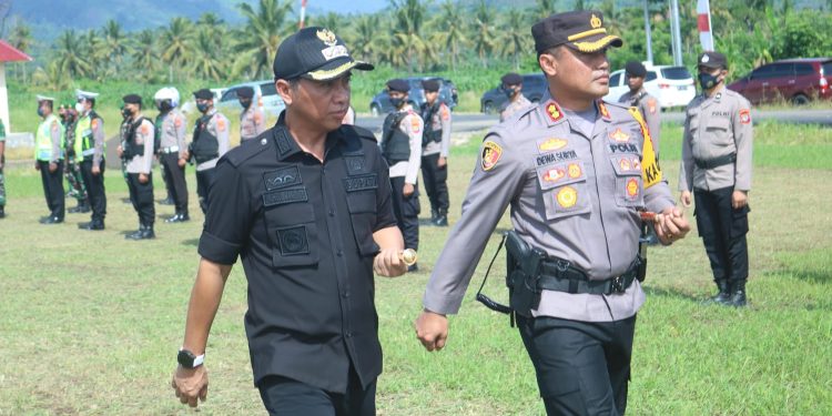 Menjelang Nataru, Bupati Sachrul Pimpin Apel Pasukan Operasi Lilin Samrat 2022