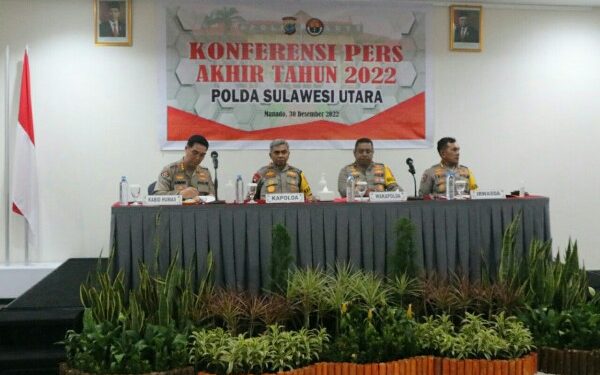 Kapolda Sulut Paparkan Situasi Kamtibmas di Sulawesi Utara Selama Tahun 2022