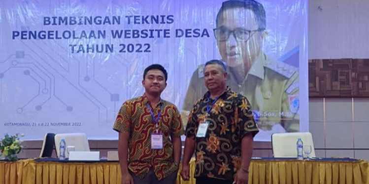 Sangadi Mooat Ikut Bimtek Pengelolaan Website Desa