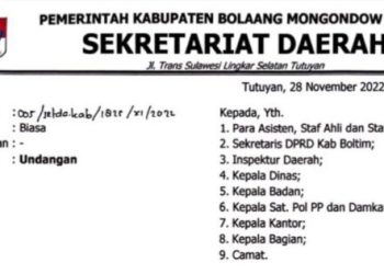 Besok Pemkab Boltim Gelar Upacara HUT Korpri ke 51