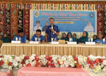 Dipusatkan di Desa Pontodon, TP PKK se-Kotamobagu Utara Dilantik