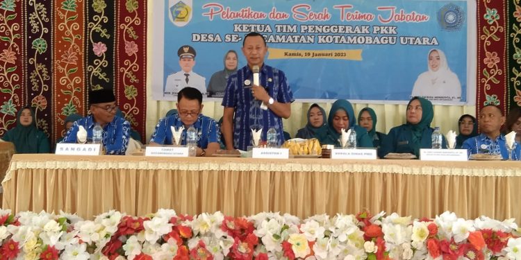 Dipusatkan di Desa Pontodon, TP PKK se-Kotamobagu Utara Dilantik