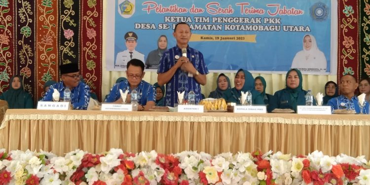 Pelantikan TP PKK se – Kotamobagu Utara, Anki Taurina Tegaskan Hal ini