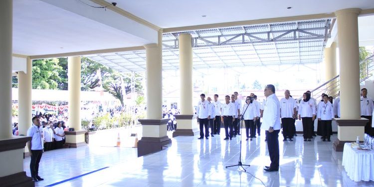 Limi Mokodompit Pimpin Apel Kerja Perdana Tahun 2023
