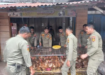 Satpol PP Tertibkan Pedagang di Eks Pasar Serasi