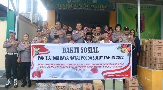 Panitia Natal Polda Sulut Kembali Gelar Bakti Sosial di Panti Asuhan