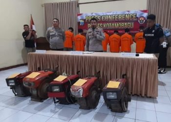 Polisi Bekuk Komplotan Pencuri Mesin Traktor di Kotamobagu dan Bolmong Raya