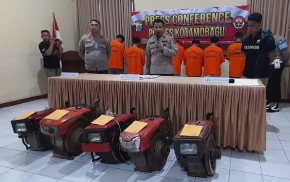 Polisi Bekuk Komplotan Pencuri Mesin Traktor di Kotamobagu dan Bolmong Raya
