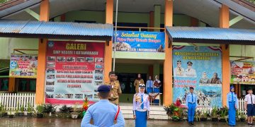 SMA Wira Bhakti Gorontalo Upacara di SMP Negeri 1 Kotamobagu