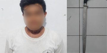 Kedapatan Bawa Senjata Tajam, Pria Aertembaga ini Diamankan Tim Resmob Polres Bitung