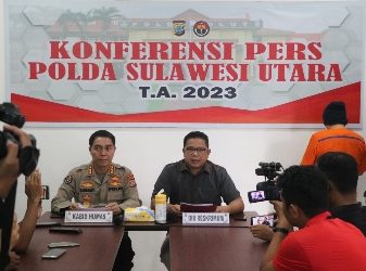 Polda Sulut Gelar Press Conference Penanganan Kasus Dugaan Cabul di Panti Asuhan Bolmong