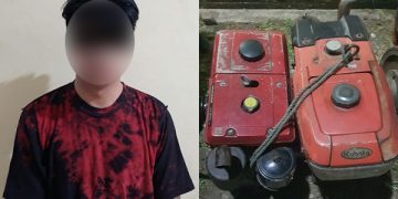 Polres Bolsel Amankan Terduga Pelaku Pencurian Dua Mesin Traktor di Helumo