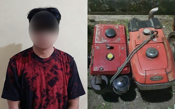 Polres Bolsel Amankan Terduga Pelaku Pencurian Dua Mesin Traktor di Helumo