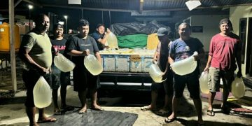 Polres Bolmong Amankan Ratusan Liter Captikus Siap Edar di Dumoga