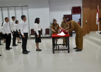18 Orang ASN di Pemkab Minahasa, Dilantik Sekda Muntu