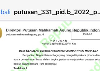 Hakim Jatuhkan Vonis Penjara dan Denda Terdakwa Kasus Barrier Pasar Serasi