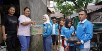 Ketua KNPI Bolmong Pimpin Langsung Penyerahan Bantuan Banjir dan Tanah Longsor di Manado