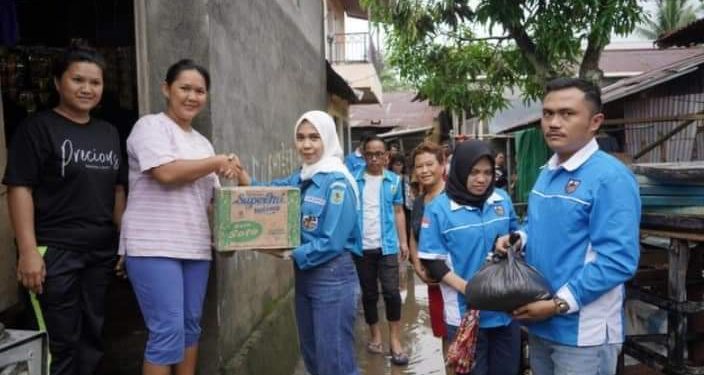 Ketua KNPI Bolmong Pimpin Langsung Penyerahan Bantuan Banjir dan Tanah Longsor di Manado