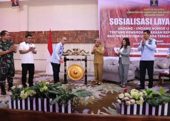 Dibuka Kakanwil Kemenkumham RI, Tatong Bara Hadiri Sosialisasi Layanan Kewarganegaraan