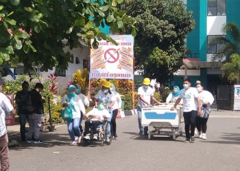 Akreditasi Paripurna, RSUD Kotamobagu Gelar Simulasi Kebakaran