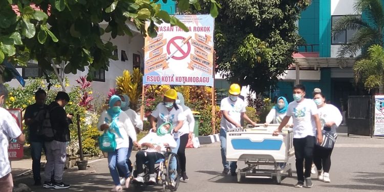 Akreditasi Paripurna, RSUD Kotamobagu Gelar Simulasi Kebakaran