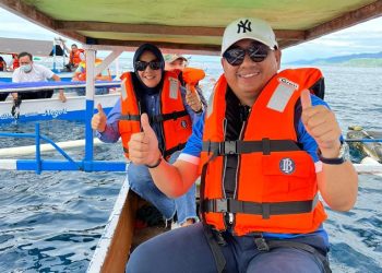 Bupati Bone Bolango Ajak Wali Kota Kotamobagu Kunjungi Wisata Hiu Paus di Botubarani