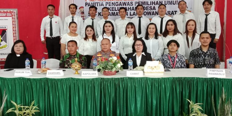 Lantik 16 Ketua Panitia Pengawas Desa, Ini Pesan Ketua Panwascam Langowan Barat