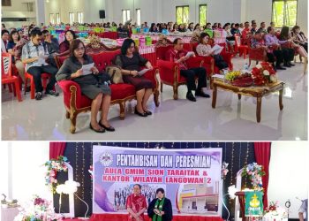 Wow..Habiskan Anggaran Rp 2,2 Miliar, Bupati ROR Resmikan Gedung Kantor dan Aula GMIM Sion Taraitak