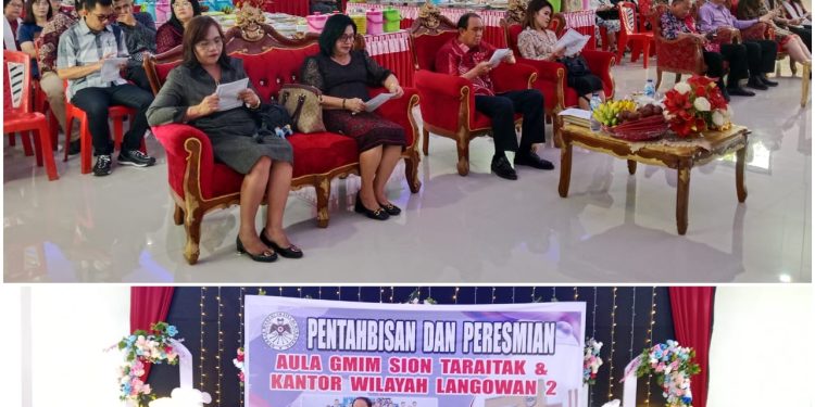 Wow..Habiskan Anggaran Rp 2,2 Miliar, Bupati ROR Resmikan Gedung Kantor dan Aula GMIM Sion Taraitak