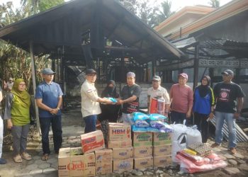 Salurkan Bantuan Korban Kebakaran, Rio Tunggali Ucapkan Terima kasih kepada Pemkot Kotamobagu