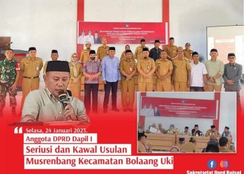 Hadiri Musrenbang RKPD, Fadli Tuliabu Apresiasi Kinerja Pemda Bolsel