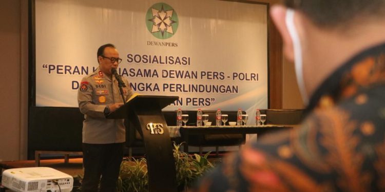 Polri dan Dewan Pers Sosialiasi Perlindungan Kemerdekaan Pers