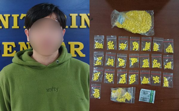 Polresta Manado Amankan Terduga Pengedar Beserta Ribuan Butir Trihexyphenidyl di Malalayang