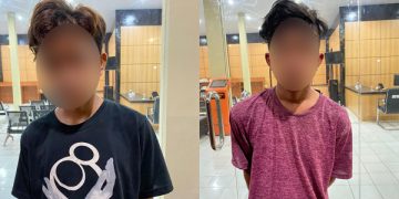 Tim Opsnal Polres Minahasa Utara Amankan Dua Remaja Terduga Pelaku Curanmor di Kawiley