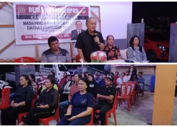 Reses Dapil III di Tumaratas, Robby Longkutoy Serap Aspirasi Warga Desa