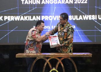 Pertama Serahkan LKPD 2022, Kepala BPK RI Sulut, Apresiasi Pemkab Minahasa