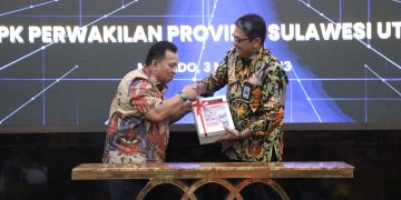 Pertama Serahkan LKPD 2022, Kepala BPK RI Sulut, Apresiasi Pemkab Minahasa
