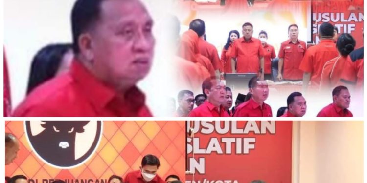 Jelang Pemilu 2024, Ketua DPC PDI Perjuangan Minahasa Robby Dondokambey Ikuti Rakor Tiga Pilar
