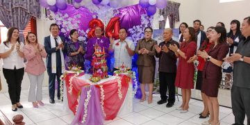 Wabub Robby Dondokambey Hadiri HUT Ke-24 Gereja GMIM Musafir Tempang II