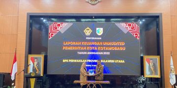 Tatong Bara Serahkan LKPD Unaudited ke BPK RI Perwakilan Sulut