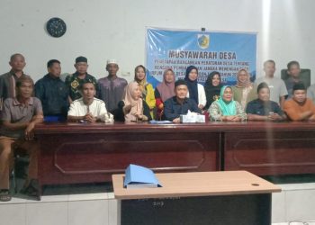 Desa Pontodon Timur Gelar Musdes RPJMDes Tahun 2022-2028 Menjadi Peraturan Desa