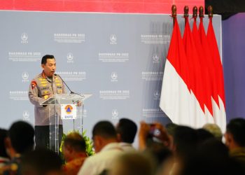 Rakornas BNPB, Kapolri Bicara Langkah Konkret Manajemen Risiko Bencana