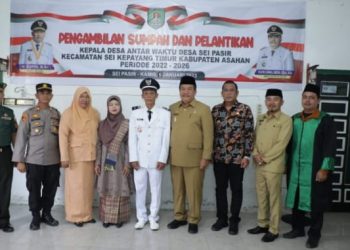 Pesan Wabup Asahan Saat Lantik Kades Antar Waktu Desa Sei Pasir