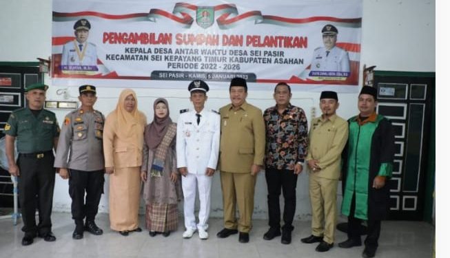Pesan Wabup Asahan Saat Lantik Kades Antar Waktu Desa Sei Pasir