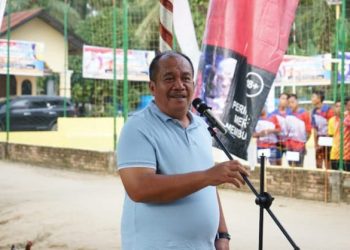 Wabup Buka Turnamen Volly di Aek Kuasan