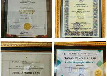 Torehkan Prestasi Membanggakan, RS Bhayangkara Manado Raih 4 Penghargaan di Awal Tahun 2023