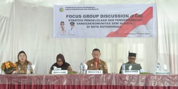 Wakili Wali Kota, Nasli Paputungan Hadiri FGD Pengembangan Sanggar Budaya