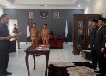 Wakili Wali Kota, Sofyan Mokoginta Lantik Tiga Pejabat Pemkot Kotamobagu